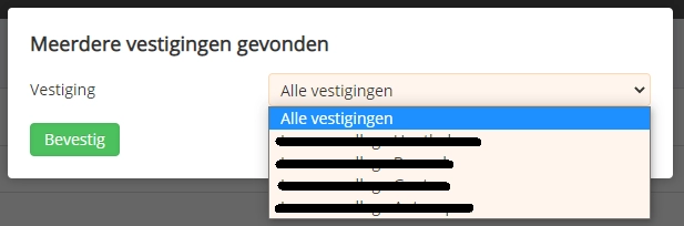 Toevoegen van instellingen informat